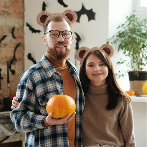 Bear Ears Headband Animal Ears Hair Hoops Hair Accessories Cosplay Costume for C - Picture 4 of 5